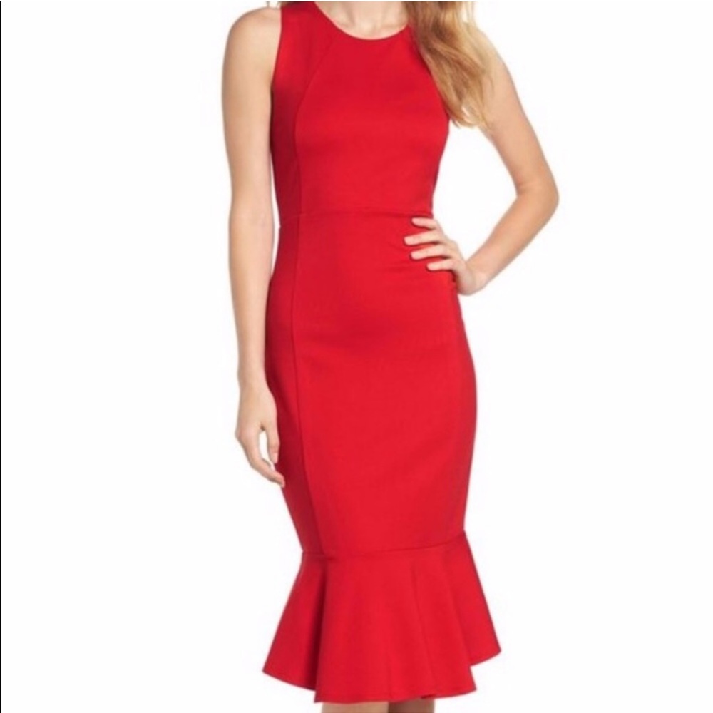 Felicity & Coco Monroe Midi Red Dress